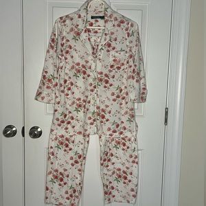 Ralph Lauren Floral Print Pajamas, Medium